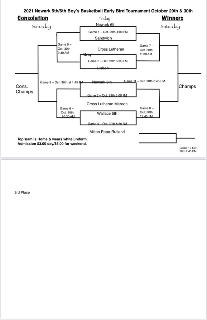 5th & 6th Viking Early Bird Tournament