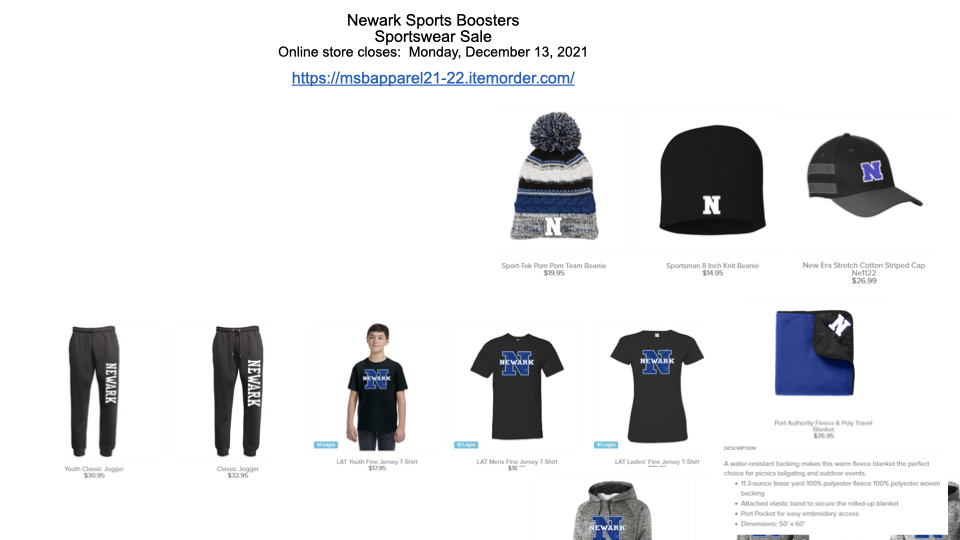 Newark Sports Boosters Sportswear Sale