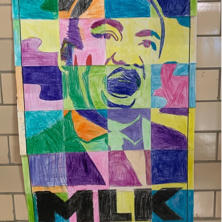1st grade MLK, JR poster